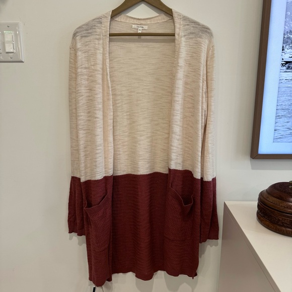 Maurices - Color Block Cardigan Sweater - Picture 2 of 6